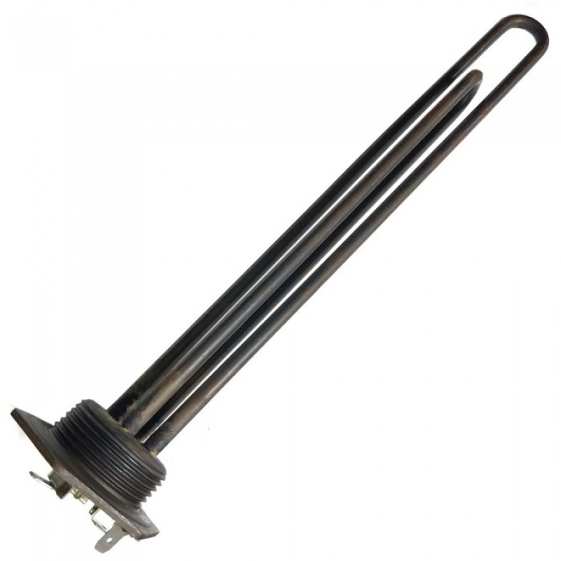 ТЭН радиаторный 2000W(800+1200), черн, Ø42, клеммы под винт, G1 1/4